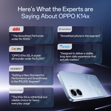 Oppo K14x 5G | 1 Year Warranty