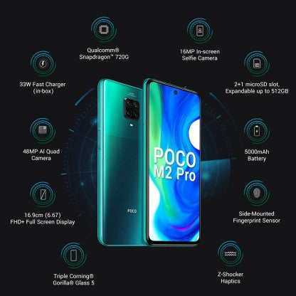 POCO M2 PRO (GREEN AND GREENER, 64 GB)  (6 GB RAM) [Activated] [GRADE C]