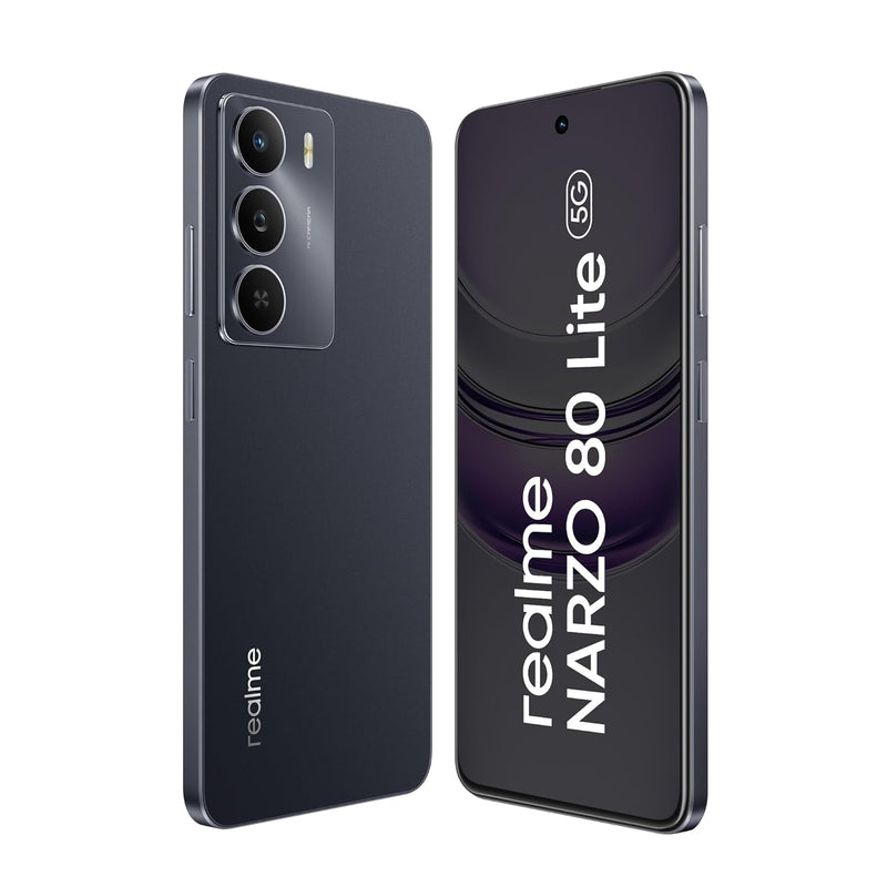 realme NARZO 80 Lite 5G (Crystal Purple, 6GB+128GB) | 6000mAh Long-Lasting Battery | MediaTek Dimensity 6300 5G | AI Assist | IP64 Rated Water & Dust Resistance | Military-Grade Durability | 1 Year Brand Warranty