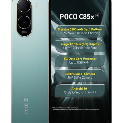 Poco C85x 5G | 1 Year Warranty