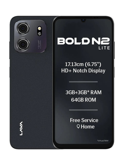 Lava Bold N2 Lite | 1 Year Warranty