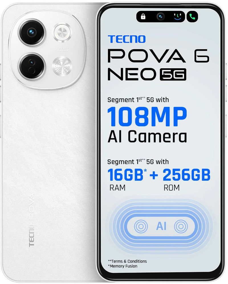 Tecno Pova 6 Neo | Open Box | 1 Year Waranty - SAARBazaar
