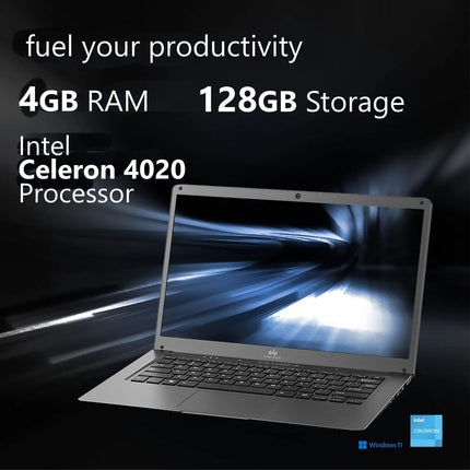 walker Intel Celeron Dual Core | Open Box | (4 GB/128 GB SSD/Windows 11 Home) NU14A1 Thin and Light Laptop (14.1 Inch, 1.3 kg) | 1 Year Warranty - SAARBazaar