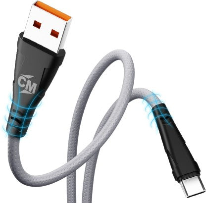 CALLMATE MICRO USB CABLE 1.5 M 12W FAST CHARGING CABLE FOR MICRO DEVICES  (COMPATIBLE WITH SMART PHONE, ANDROID, GREY, ONE CABLE)
