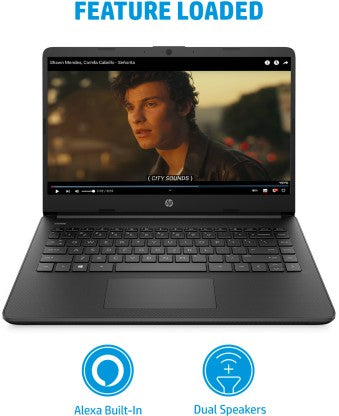 HP 14S INTEL PENTIUM QUAD CORE - (8 GB/256 GB SSD/WINDOWS 11 HOME) 14S-DQ3033TU THIN AND LIGHT LAPTOP  (14 INCH, JET BLACK, 1.46 KG, WITH MS OFFICE)[Like New]
