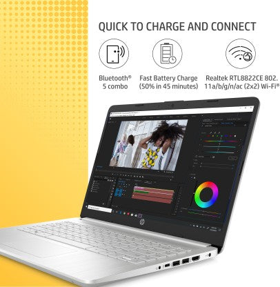 HP 14S INTEL CORE I3 11TH GEN - (8 GB/512 GB SSD/WINDOWS 11 HOME) 14S - DY2508TU THIN AND LIGHT LAPTOP  (14 INCH, NATURAL SILVER, 1.41 KG, WITH MS OFFICE)[Like New]