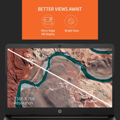 HP ATHLON DUAL CORE 3050U - (8 GB/256 GB SSD/WINDOWS 11 HOME) 14S-FQ0568AU THIN AND LIGHT LAPTOP  (14 INCH, JET BLACK, 1.41 KG, WITH MS OFFICE)[Like New]