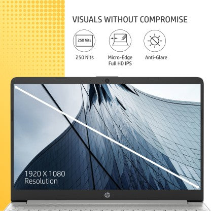 HP 15S INTEL CORE I5 12TH GEN - (8 GB/512 GB SSD/WINDOWS 11 HOME) 15S-FQ5111TU THIN AND LIGHT LAPTOP  (15.6 INCH, NATURAL SILVER, 1.69 KG, WITH MS OFFICE)[Like New]