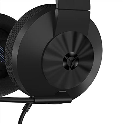 LENOVO LEGION H200 WIRED ON EAR HEADPHONES WITH MIC BLACK