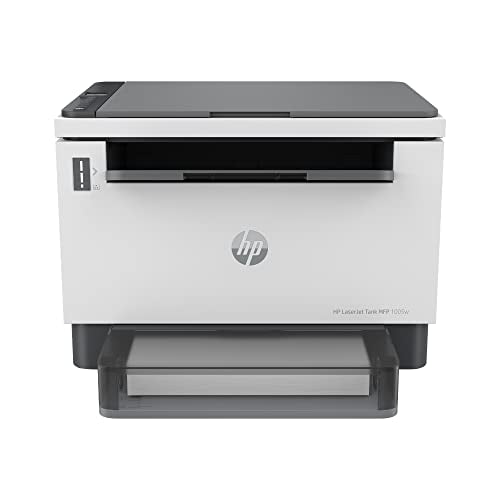 HP LASERJET TANK 1005W PRINTER FOR HOME &AMP; SMBS: 3-IN-1 PRINT+COPY+SCAN, MESS-FREE 15 SEC TONER REFILL, LOWEST COST/PAGE-B&AMP;W PRINTS, DUAL BAND WI-FI, SMART GUIDED BUTTONS, MOBILE PRINTING.