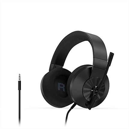 LENOVO LEGION H200 WIRED ON EAR HEADPHONES WITH MIC BLACK