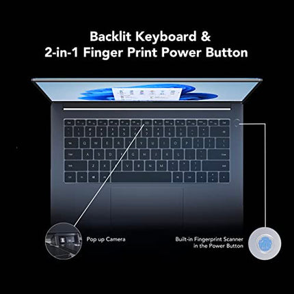 HONOR MAGICBOOK 14, AMD RYZEN 5 5500U 14-INCH (35.56 CM) FHD IPS ANTI-GLARE THIN AND LIGHT LAPTOP (8GB/512GB PCIE SSD/WINDOWS 11/FINGERPRINT LOGIN/METAL BODY/BACKLIT KB/1.38KG), GRAY, NOBELM-WDQ9BHNE