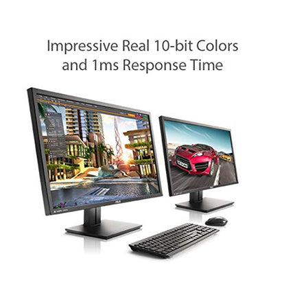 ASUS - PB287Q, 28 INCH (71.12 CM) 2560 X 1440 PIXELS 4K LED DISPLAY LED GAMING MONITOR WITH PIP AND PBP MODES (BLACK)
