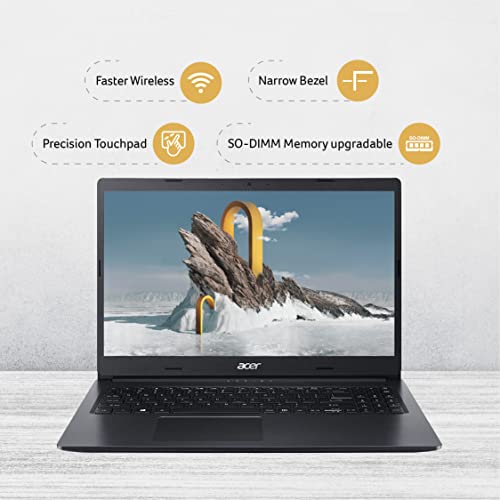 ACER ASPIRE 3 AMD 3020E DUAL CORE PROCESSOR (4GB DDR4 RAM / 1TB HDD/WINDOWS 11 HOME/BLACK/NARROW BEZEL / 1.9 KG) A314-22 WITH 14 INCHES (35.5 CM) HD DISPLAY LAPTOP