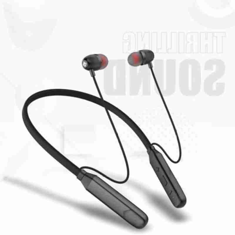 U&AMP;I LOLLIPOP SERIES UINB-6930,TYPE-C-CHARGING SUPPORT IN EAR NECKBAND 16 HOURS PLAYTIME BLUETOOTH HEADSET (BLACK, IN THE EAR)