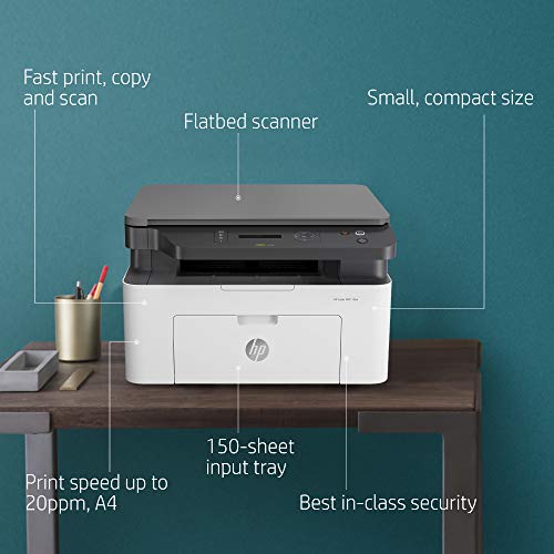 HP LASERJET 136A LASER MONOCHROME PRINT, SCAN, COPY WITH USB CONNECTIVITY, COMPACT DESIGN, FAST PRINTING
