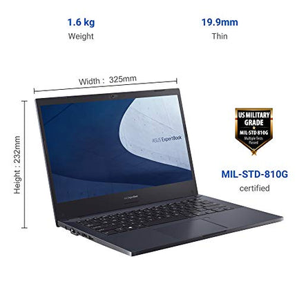 ASUS EXPERTBOOK P2 (P2451FB) INTEL I5-10210U 14 INCHES(35CM) NOTEBOOK (8GB,1TB 72R,DOS) P2451FB-EK0058, 1.6KG