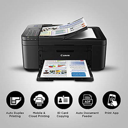 CANON E4270 ALL-IN-ONE INK EFFICIENT WIFI PRINTER WITH FAX/ADF/DUPLEX PRINTING (BLACK)