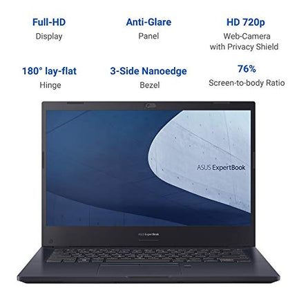 ASUS EXPERTBOOK P2 (P2451FB) INTEL I5-10210U 14 INCHES(35CM) NOTEBOOK (8GB,1TB 72R,DOS) P2451FB-EK0058, 1.6KG