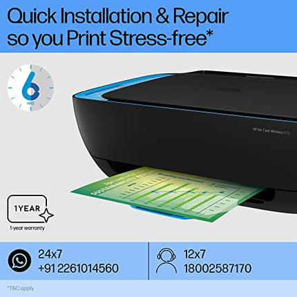 HP INK TANK 419 ALL-IN-ONE WIFI COLOUR PRINTER WITH 1 ADDITIONAL BLACK INK BOTTLE IN THE BOX (UPTO 15000 BLACK AND 8000 COLOUR PAGES INCLUDED IN THE BOX). - PRINT, SCAN &AMP; COPY FOR OFFICE/HOME