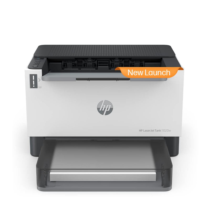 HP LASERJET TANK 1020W PRINTER FOR BUSINESS &AMP; HOME, MESS-FREE 15 SEC TONER RELOAD, LOWEST COST/PAGE FOR B&AMP;W PRINTS, COMPACT, DUAL BAND WI-FI, SMART GUIDED BUTTONS, PRINT+COPY+SCAN FROM PHONE.[Like New]