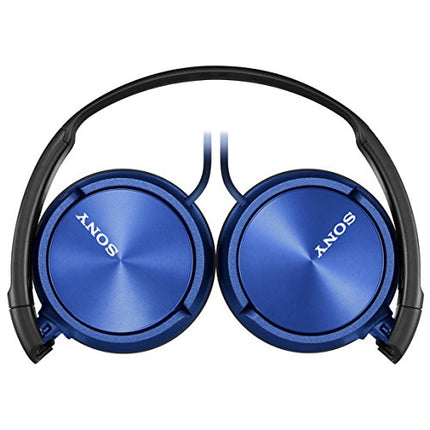 SONY DYNAMIC MDR-ZX310-L WIRED ON EAR HEADPHONES WITHOUT MIC (BLUE)