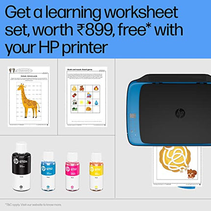 HP INK TANK 419 ALL-IN-ONE WIFI COLOUR PRINTER WITH 1 ADDITIONAL BLACK INK BOTTLE IN THE BOX (UPTO 15000 BLACK AND 8000 COLOUR PAGES INCLUDED IN THE BOX). - PRINT, SCAN &AMP; COPY FOR OFFICE/HOME