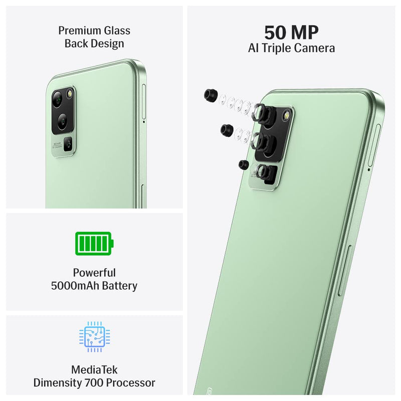 LAVA BLAZE 5G (GLASS GREEN, 4GB RAM, 128GB STORAGE)