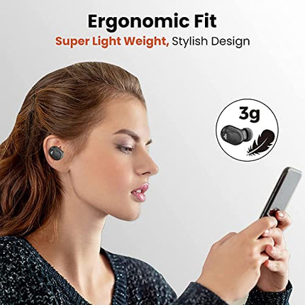 WECOOL MOONWALK M1 BLUETOOTH TRULY WIRELESS IN EAR EARBUDS WITH MIC (BLACK)