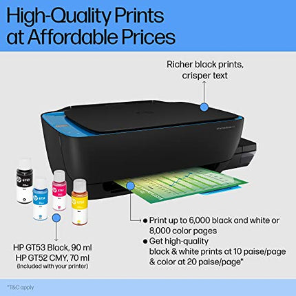 HP INK TANK 419 ALL-IN-ONE WIFI COLOUR PRINTER WITH 1 ADDITIONAL BLACK INK BOTTLE IN THE BOX (UPTO 15000 BLACK AND 8000 COLOUR PAGES INCLUDED IN THE BOX). - PRINT, SCAN &AMP; COPY FOR OFFICE/HOME