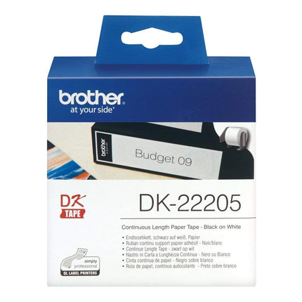 BROTHER CONTINUOUS LENGTH PAPER TAPE DK-22205 62MM[Like New]