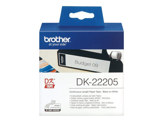 BROTHER CONTINUOUS LENGTH PAPER TAPE DK-22205 62MM[Like New]