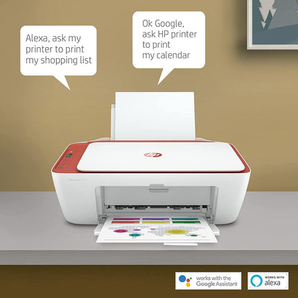 HP DESKJET 2729 AIO PRINTER, COPY, SCAN, WIFI, BLUETOOTH, USB, SIMPLE SETUP WITH HP SMART APP, IDEAL FOR HOME.[Like New]