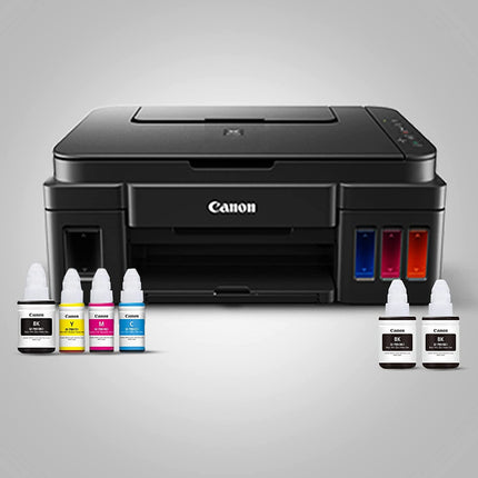 CANON PIXMA G3000 ALL-IN-ONE WIFI INK TANK COLOUR PRINTER WITH 2 ADDITIONAL BLACK INK BOTTLES