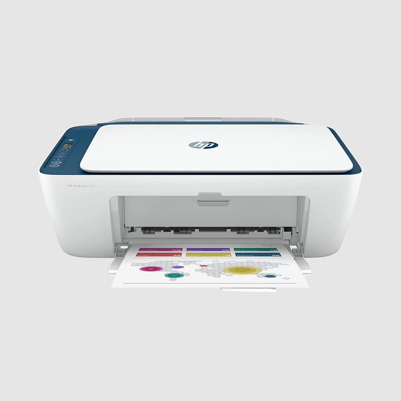 HP DESKJET 2723 AIO PRINTER, COPY, SCAN, WIFI, BLUETOOTH, USB, SIMPLE SETUP SMART APP, IDEAL FOR HOME.[Like New]