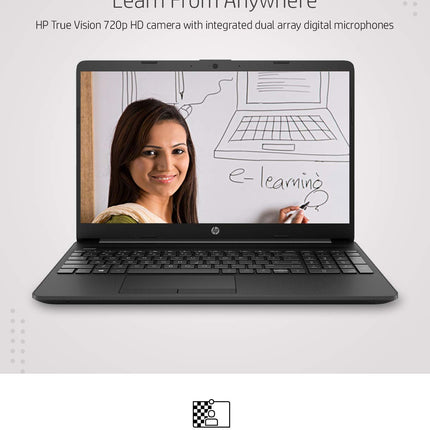 HP 15 AMD ATHLON 15.6 INCHES(39.6CM) HD LAPTOP, 3050U/4GB/1TB/WINDOWS 10/MS OFFICE (JET BLACK/1.85KG), 15S-GY0001AU