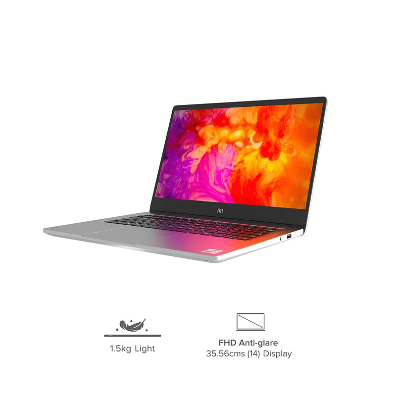 MI NOTEBOOK 14 INTEL CORE I5-10210U 10TH GEN 14 INCHES(35CM) BUSINESS LAPTOP (8GB/256GB SSD/WINDOWS 10 HOME/UHD GRAPHICS/SILVER/1.5KG), XMA1901-FC