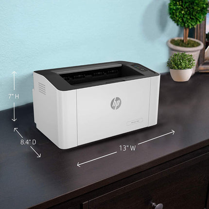 HP LASERJET 108W SINGLE FUNCTION MONOCHROME LASER WI-FI PRINTER FOR HOME/OFFICE, COMPACT DESIGN, PRINTING[Like New]