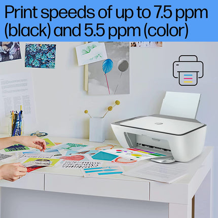 HP DESKJET INK ADVANTAGE 2776 AIO PRINTER, COPY, SCAN, WIFI, BLUETOOTH, USB, SIMPLE SETUP WITH HP SMART APP, IDEAL FOR HOME.[Like New]