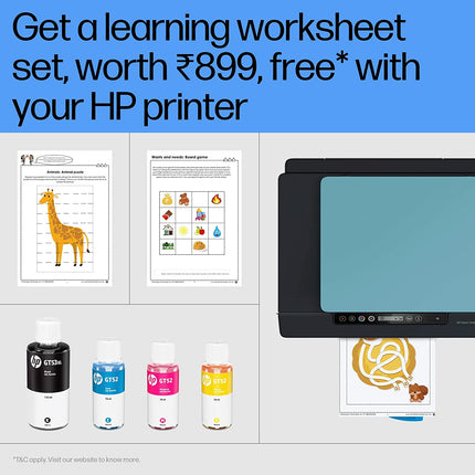 HP INK TANK 516 COLOR PRINTER, SCANNER, &AMP; COPIER WITH HIGH CAPACITY TANK FOR HOME, B&AMP;W PRINTS AT 10 PAISE/PAGE*, COLOR PRINTS AT 20 PAISE/PAGE*, COMPACT, EASY PRINTING