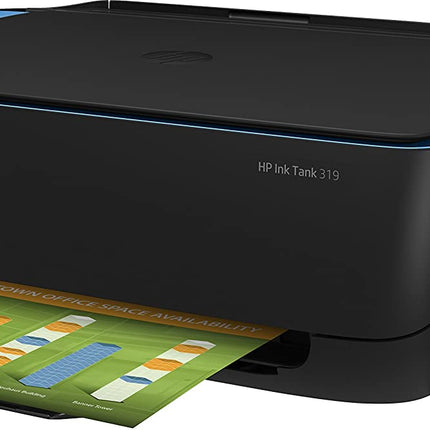 HP INK TANK 319 COLOUR PRINTER WITH 1 ADDITIONAL BLACK INK BOTTLE IN THE BOX, PRINT, SCAN &AMP; COPY FOR HOME/OFFICE, HIGH CAPACITY TANK (15,000 BLACK AND 8000 COLOUR), BORDERLESS PRINTING