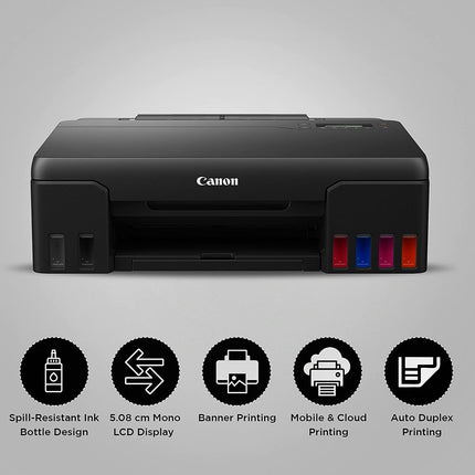 CANON PIXMA G570 SINGLE FUNCTION (PRINT ONLY) 6-COLOUR INKTANK WI-FI PHOTO PRINTER, BLACK, STANDARD[Like New]