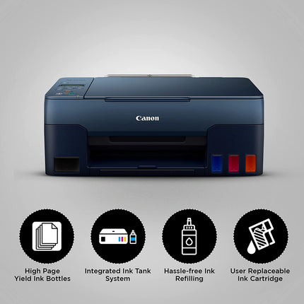 CANON PIXMA G2020 NV ALL-IN-ONE INK TANK COLOUR PRINTER (NAVY BLUE)[Like New]