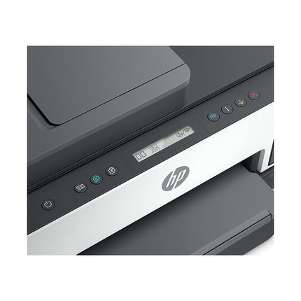 HP SMART 750 WIFI DUPLEX PRINTER WITH SMART-GUIDED BUTTON, PRINT, SCAN, COPY, WIRELESS AND ADF, HI-CAPACITY TANK WITH AUTO INK, PAPER SENSOR, UP TO 12K BLACK OR 8K COLOR PAGES OF INK IN THE BOX[Like New]
