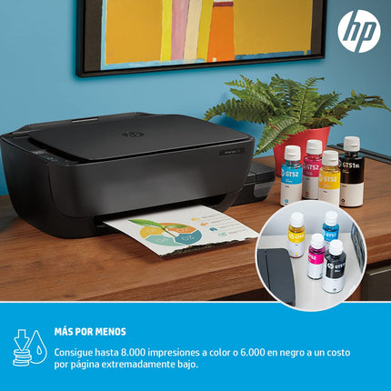 HP INK TANK 315 COLOR PRINTER, SCANNER, &AMP; COPIER WITH HIGH CAPACITY TANK FOR HOME, B&AMP;W PRINTS COMPACT