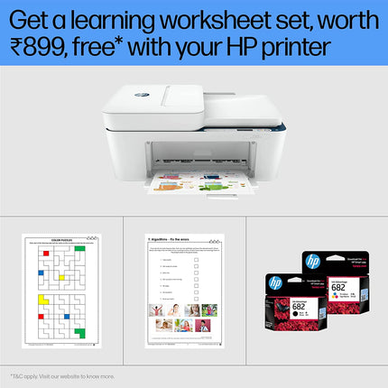 HP DESKJET INK ADVANTAGE 4178 AIO PRINTER, AUTOMATIC DOCUMENT FEEDER, COPY, SCAN, WIFI, BLUETOOTH, USB, SIMPLE SETUP WITH HP SMART APP, IDEAL FOR HOME.[Like New]