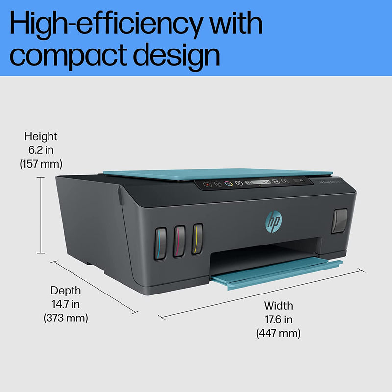 HP INK TANK 516 COLOR PRINTER, SCANNER, &AMP; COPIER WITH HIGH CAPACITY TANK FOR HOME, B&AMP;W PRINTS AT 10 PAISE/PAGE*, COLOR PRINTS AT 20 PAISE/PAGE*, COMPACT, EASY PRINTING