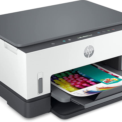 HP SMART TANK 670 ALL-IN-ONE WIRELESS INTEGRATED INK TANK COLOUR PRINTER, SCANNER, COPIER WITH AUTO-DUPLEX, HIGH CAPACITY TANK (8000 BLACK, 6000 COLOUR) WITH AUTOMATIC INK SENSOR GRAY, 48.0X23.9X41CM[Like New]