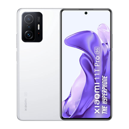 XIAOMI 11T PRO 5G HYPERPHONE (MOONLIGHT WHITE, 12GB RAM, 256GB STORAGE)|SD 888|120W HYPERCHARGE|SEGMENT&#39;S ONLY PHONE WITH DOLBY VISION+DOLBY ATMOS [Like New]
