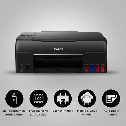 CANON PIXMA G670 ALL-IN-ONE 6-COLOUR INKTANK WI-FI PHOTO PRINTER, BLACK, STANDARD[Like New]